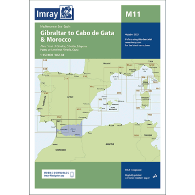 Imray M11 Gibraltar to Cabo de Gata & Morocco